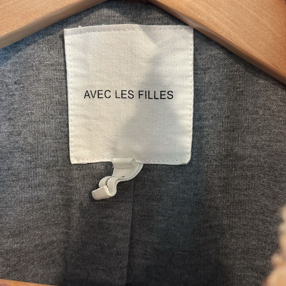 Avec Les Filles Plaid Faux Shearling Trucker Jacket XS Teddy Sherpa Oversized - Picture 3 of 12
